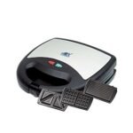 Anex AG-1039 C 3 In 1 Deluxe Sandwich Maker Black Silver